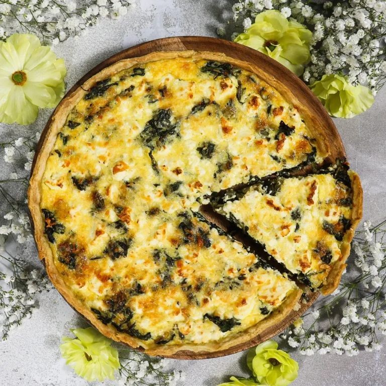 Dandelion Greens and Goat Cheese Tart