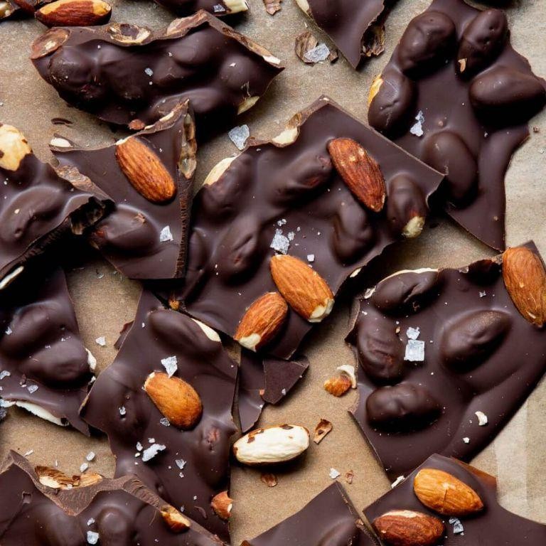 Dark Chocolate Coconut Almond Bark
