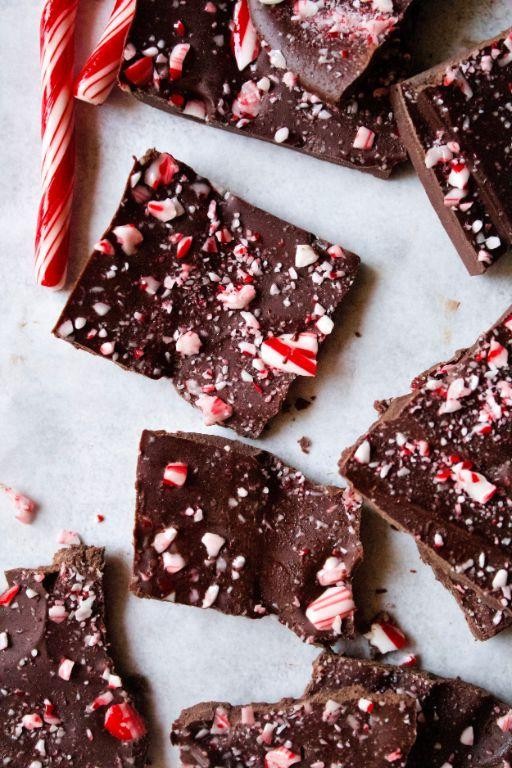 Dark Chocolate Peppermint Bark
