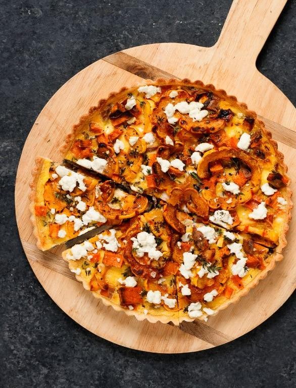 Delicata Squash and Goat Cheese Tart