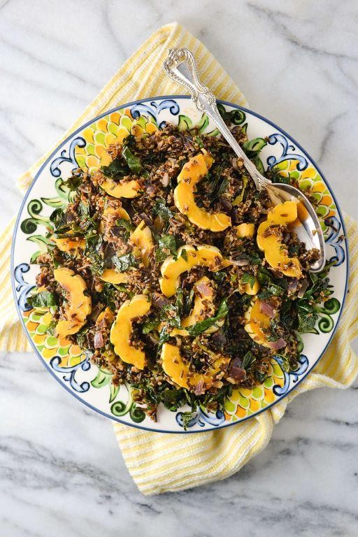 Delicata Squash and Wild Rice Pilaf