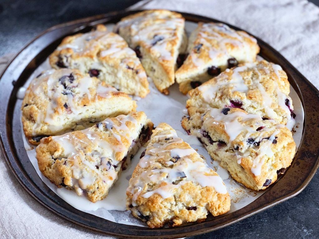 Dried Blueberry and Lemon Scones