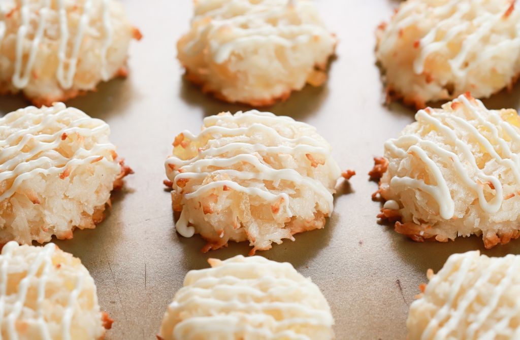 Dried Pineapple and Coconut Macaroons