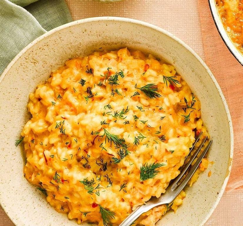 Dungeness Crab Risotto with Saffron