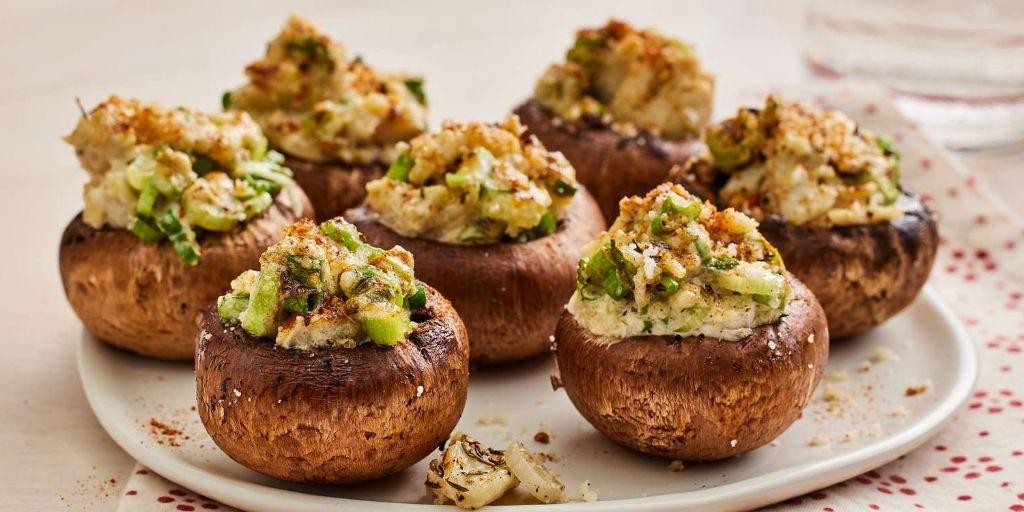 Dungeness Crab Stuffed Mushrooms