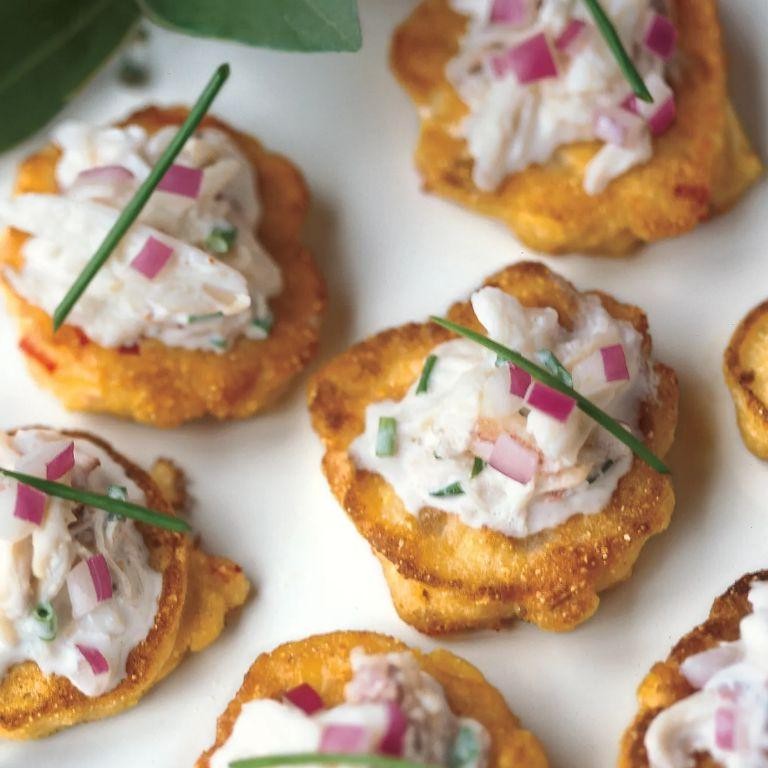 Dungeness Crab and Corn Fritters