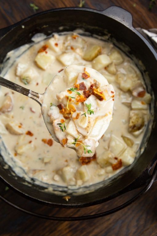 Dutch Oven Instant Pot Clam Chowder