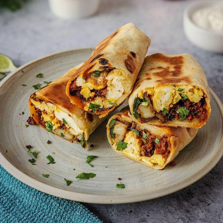 Easy Chorizo Breakfast Burritos