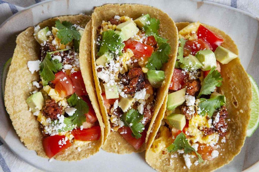 Easy Chorizo and Egg Breakfast Tacos