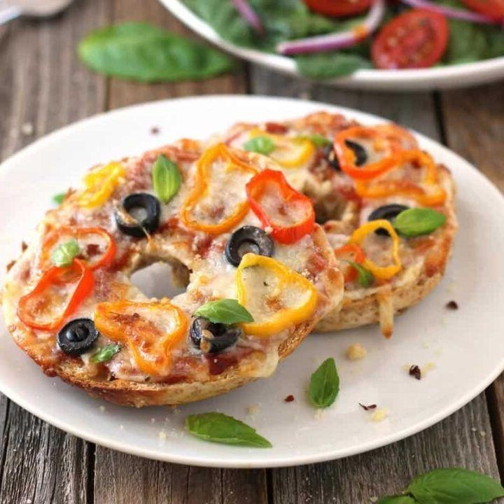 Easy Toaster Oven Pizza Bagels