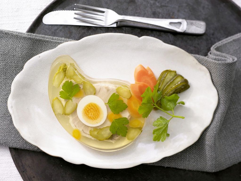 Egg and Avocado Aspic