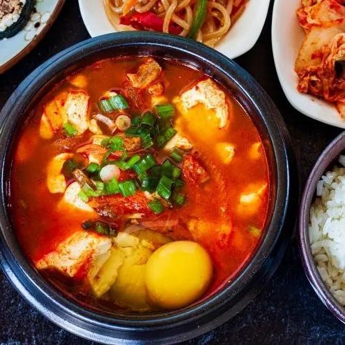 Extra Spicy Pork Sundubu-Jjigae