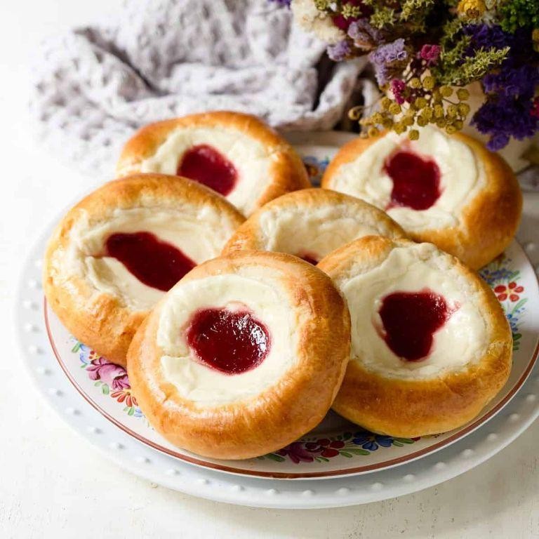Farmers Cheese Kolaches with Apricot Filling