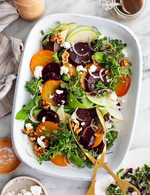 Farmers Cheese and Beetroot Salad