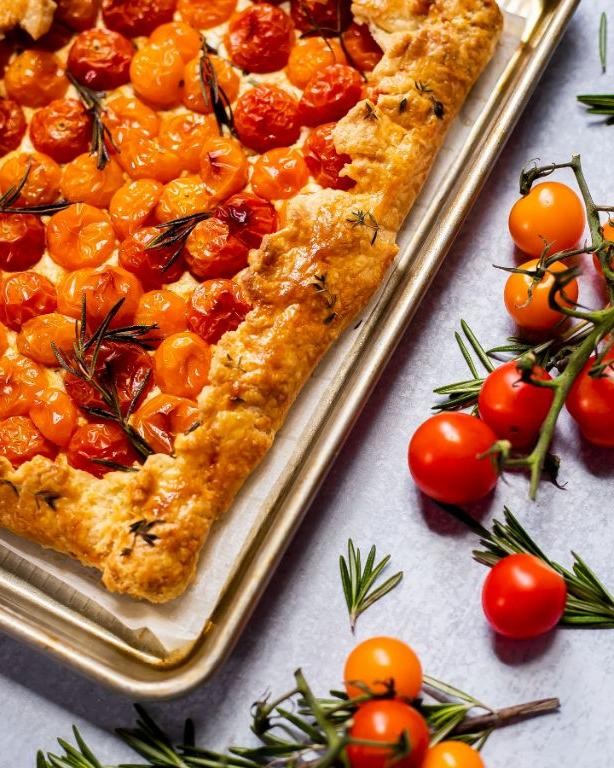 Farmers Cheese and Tomato Tart