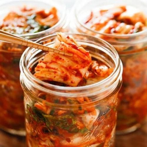 Fermented Kimchi-Style Canned Cabbage