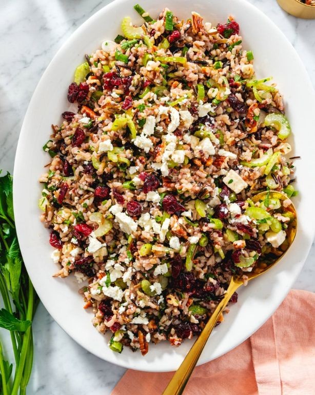Feta and Olive Wild Rice Salad