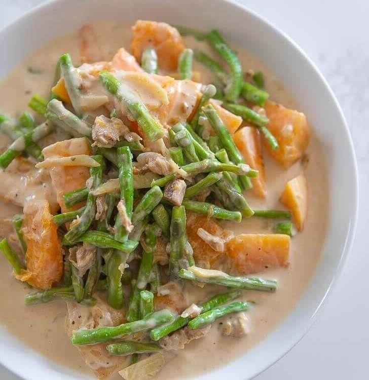 Filipino Ginataang Sitaw with Green Beans