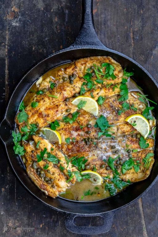Fish Piccata with Capers and Lemon