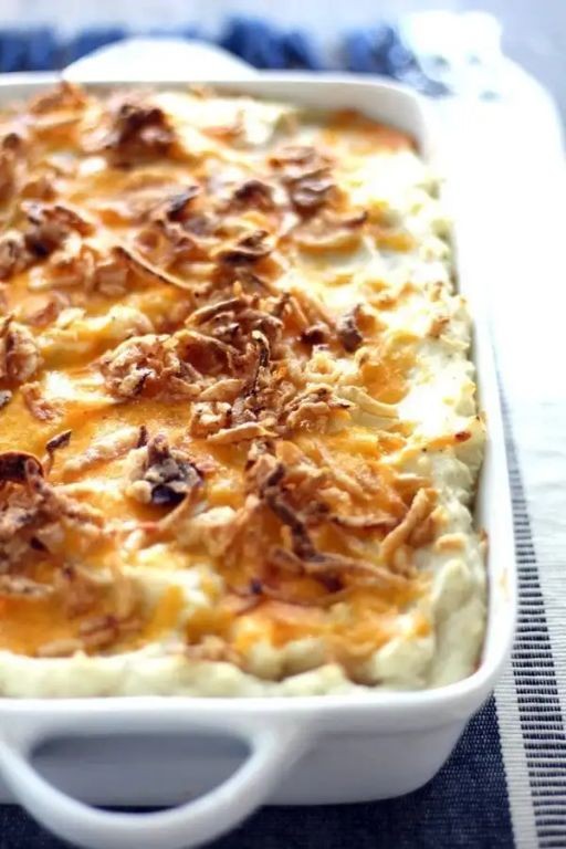 French Fried Onion and Beef Shepherd’s Pie