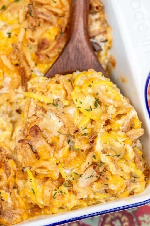 French Onion Squash Casserole