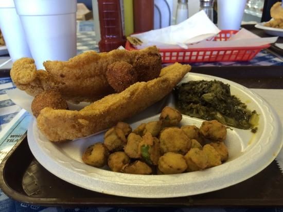 Fried Catfish and Okra Combo