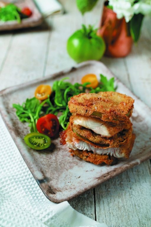 Fried Catfish with Fried Green Tomatoes