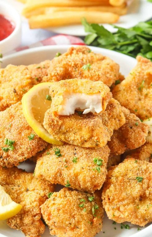 Fried Swai Fish Nuggets
