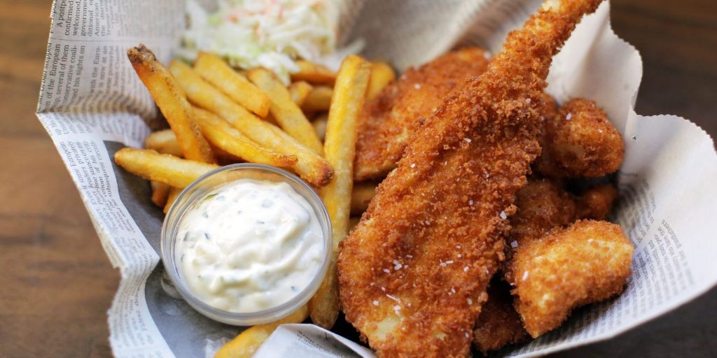 Fried Swai Fish with Tartar Sauce