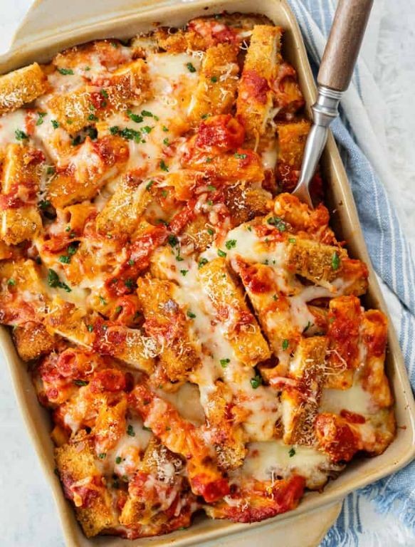 Frozen Chicken Breast Parmesan Casserole