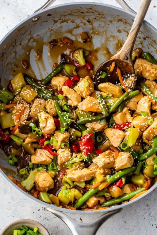 Frozen Chicken Breast Stir-Fry with Vegetables