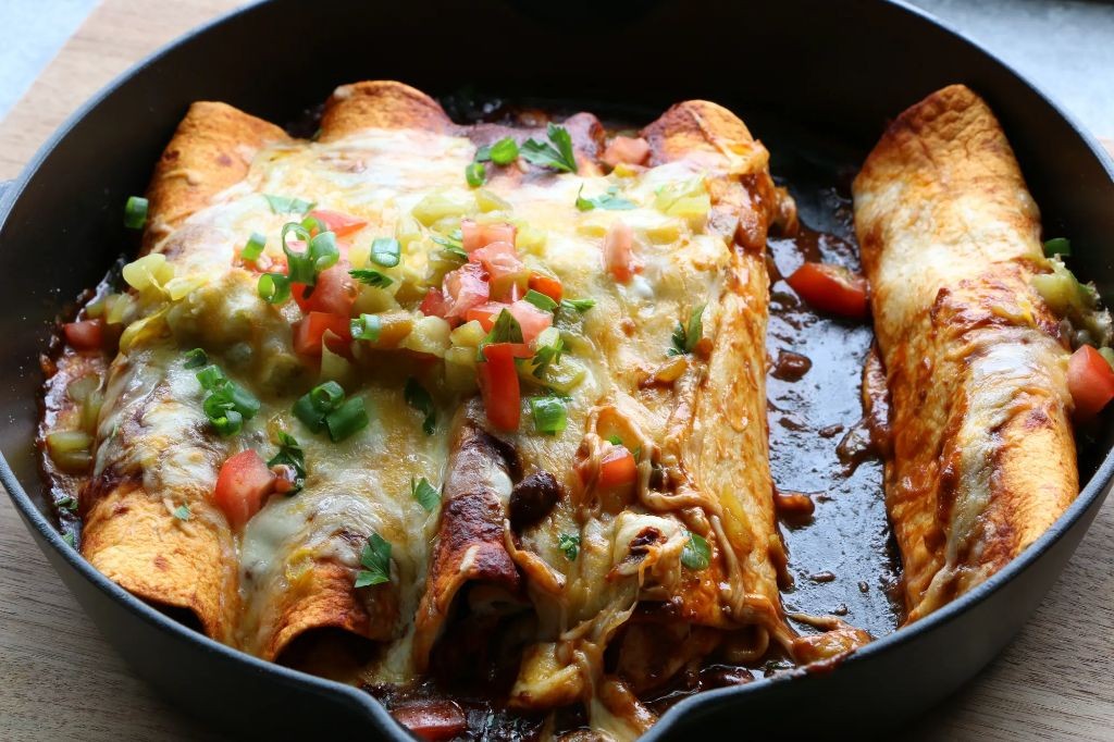 Frozen Chicken Breast and Black Bean Enchiladas