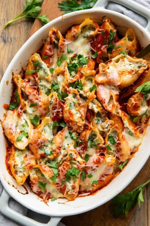 Frozen Chicken Breast and Spinach Stuffed Shells