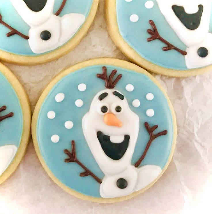 Frozen Olaf Sugar Cookies