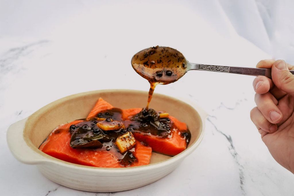 Fuji Apple Glazed Salmon