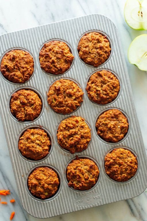 Fuji Apple and Carrot Muffins