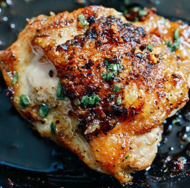 Garlic Butter Baked Chicken Legs and Thighs
