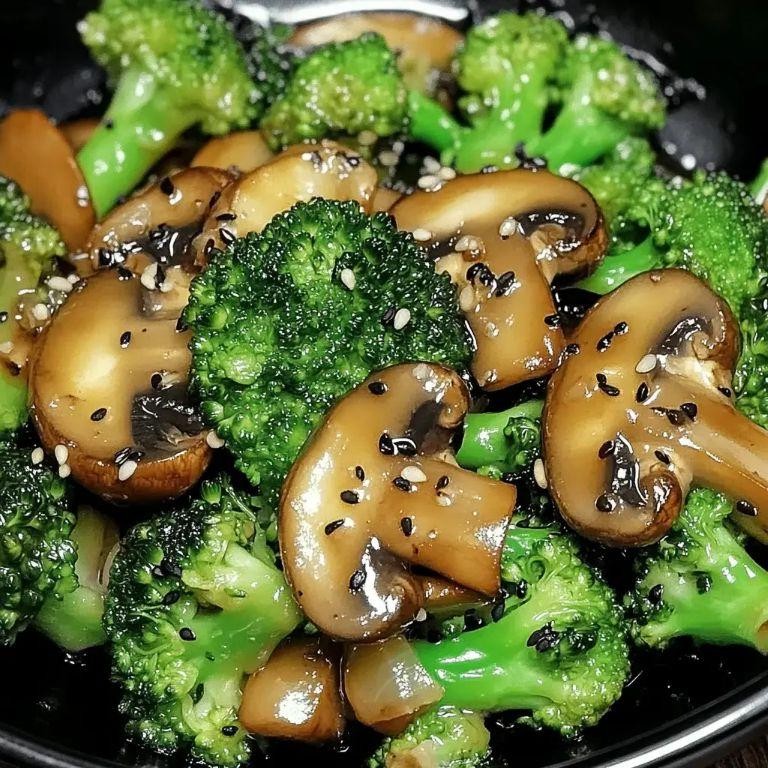 Garlic Butter Mushroom and Broccoli Stir-Fry