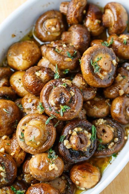 Garlic Butter Mushrooms with Thyme