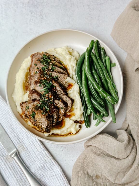Garlic Herb Butter Tri Tip Roast