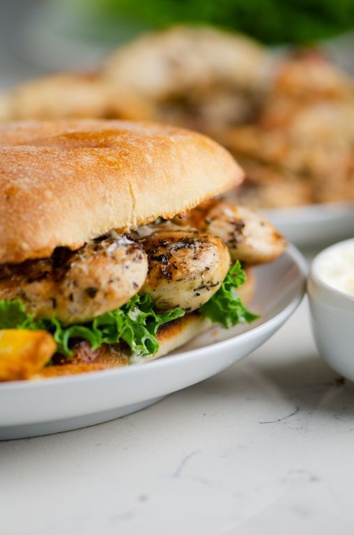 Garlic Herb Chicken Cutlet Sandwich