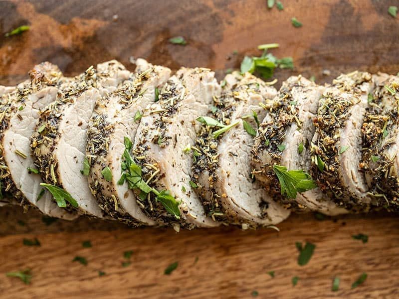 Garlic Herb Roasted Pork Tenderloin
