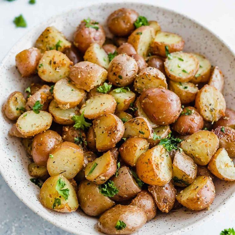 Garlic Herb Roasted Red Skin Potatoes