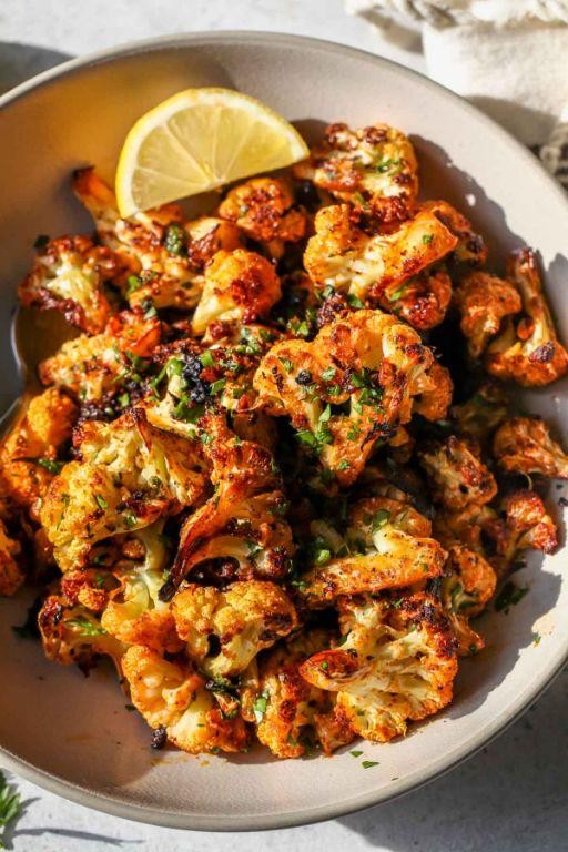Garlic Parmesan Cauliflower in the Slow Cooker