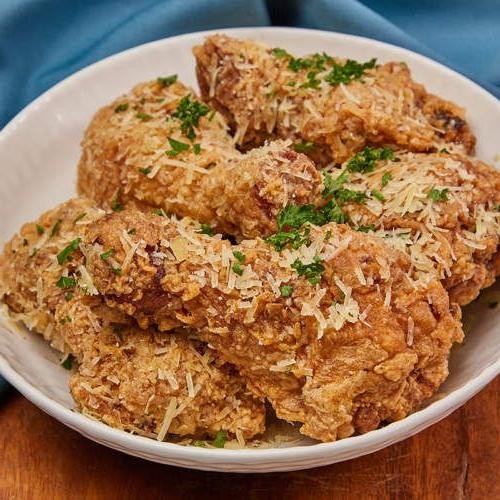 Garlic Parmesan Chicken Fried Chicken