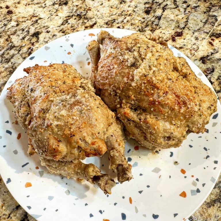Garlic Parmesan Cornish Hens with Crispy Skin