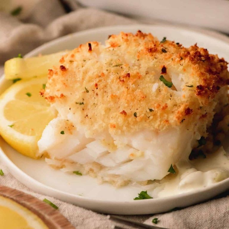 Garlic Parmesan Panko Cod Fillets