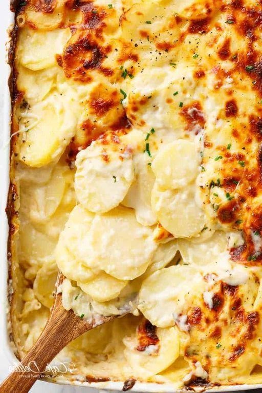 Garlic Parmesan Scalloped Potatoes