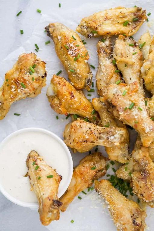 Garlic Parmesan Toaster Oven Chicken Wings