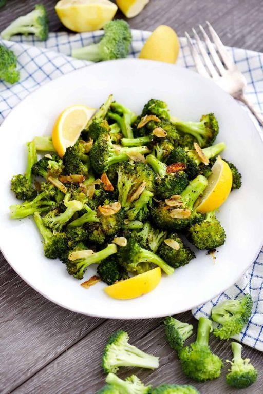 Garlic Roasted Broccoli with Lemon Zest